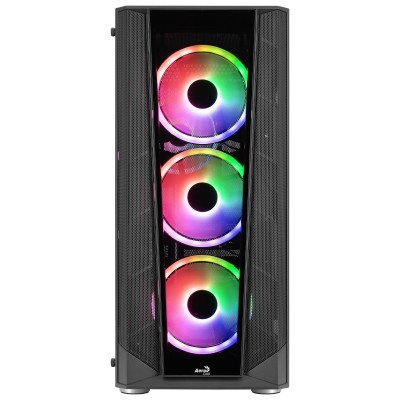 Case Aerocool Prism ARGB Midi-Tower Vetro temperato nero