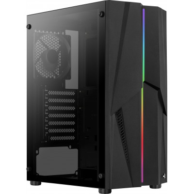 Case Aerocool Mecha v1 Nero Vetro Temperato Midi Tower