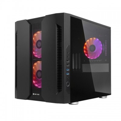 Case Chieftec M2 GM-02B-OP Nero Mini Tower Con 3 Vetri Temperati