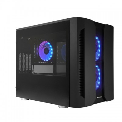 Case Chieftec M2 GM-02B-OP Nero Mini Tower Con 3 Vetri Temperati