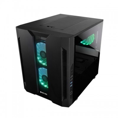 Case Chieftec M2 GM-02B-OP Nero Mini Tower Con 3 Vetri Temperati