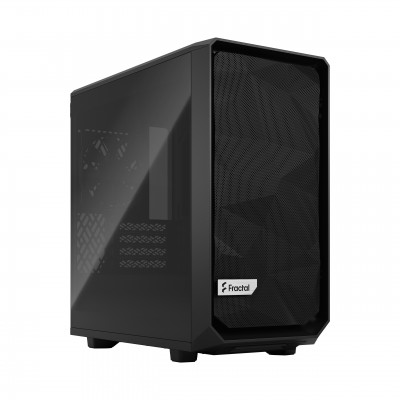 Case Fractal Design Meshify 2 Mini Black TG Dark Tint Nero Midi Tower Vetro Temperato Micro ATX