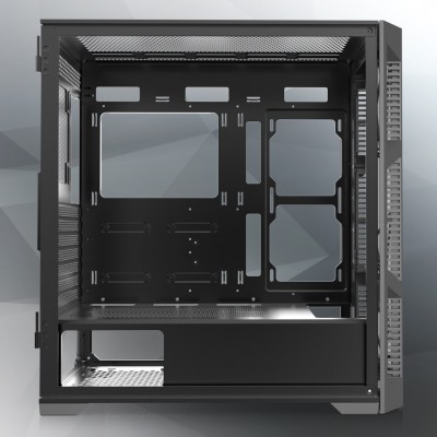 Case Raijintek PONOS Ultra Midi-Tower Vetro Temperato Nero