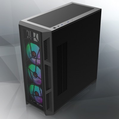 Case Raijintek PONOS Ultra Mesh Midi-Tower Vetro Temperato Nero