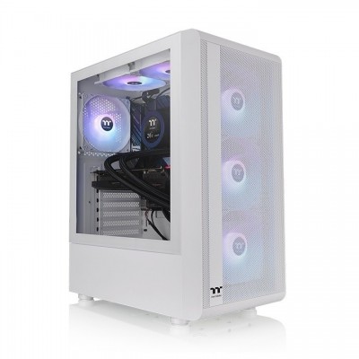 Case ThermalTake S200 TG Snow Midi-Tower Vetro Temperato ARGB Bianco