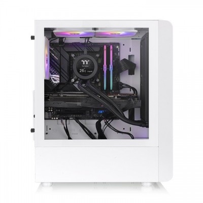 Case ThermalTake S200 TG Snow Midi-Tower Vetro Temperato ARGB Bianco