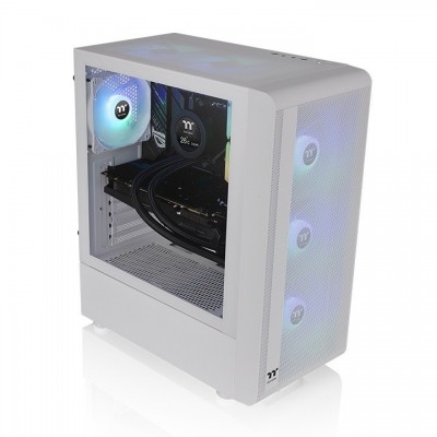 Case ThermalTake S200 TG Snow Midi-Tower Vetro Temperato ARGB Bianco