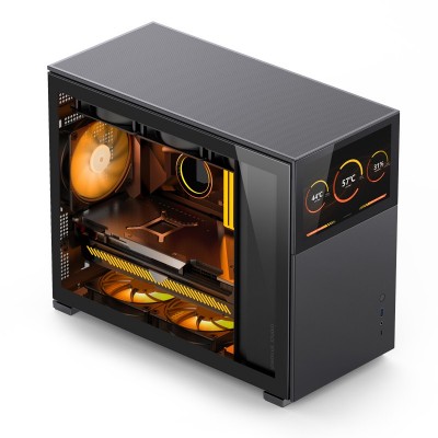 Case Jonsbo D31 Screen Micro-ATX Vetro Temperato Nero