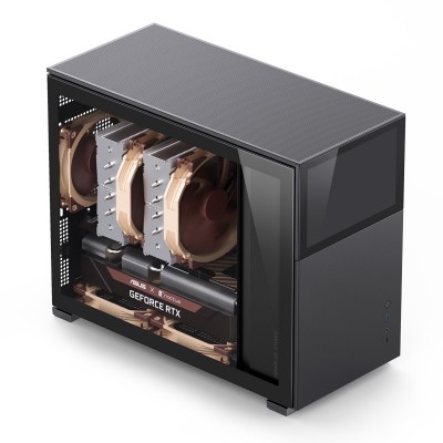 Case Jonsbo D31 Screen Micro-ATX Vetro Temperato Nero