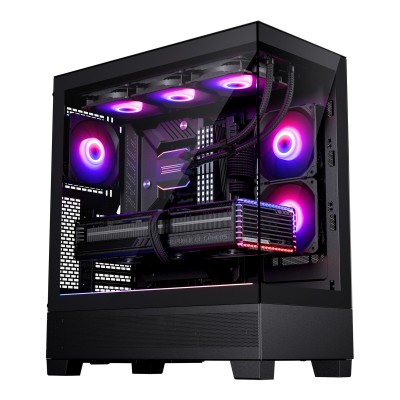 Case Phanteks XT View D-RGB Midi Tower Vetro Temperato Nero