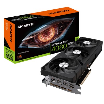 Scheda Video Gigabyte GeForce RTX 4080 SUPER WINDFORCE NVIDIA 16 GB GDDR6X