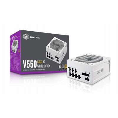 Alimentatore Cooler Master V550 80+ Gold-V2 80+White Edition 550W  ATX Bianco