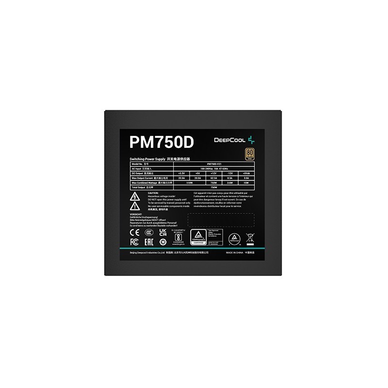 Alimentatore DeepCool PM750D 750W ATX Nero