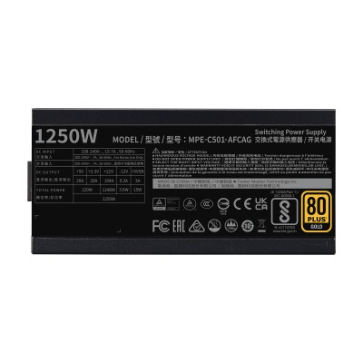 Alimentatore Cooler Master MWE Gold 1250 V2 ATX 3.0 1250 W Nero