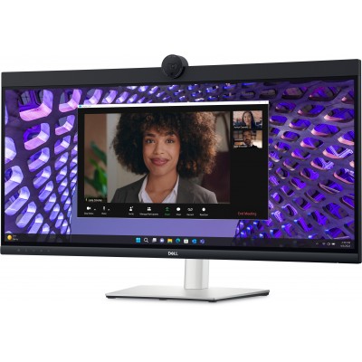 Monitor Dell P3424WEB 34'' WQHD IPS Webcam QHD LED Nero Argento