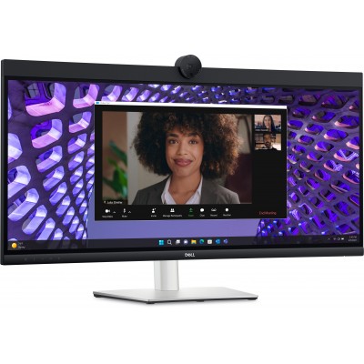 Monitor Dell P3424WEB 34'' WQHD IPS Webcam QHD LED Nero Argento