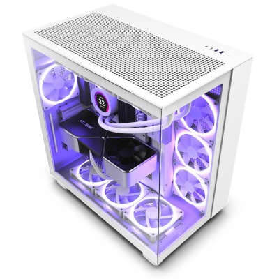 Case NZXT H9 Flow Midi-Tower Bianco