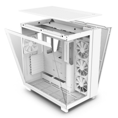 Case NZXT H9 Flow Midi-Tower Bianco