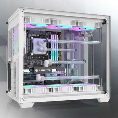 Case Raijintek PAEAN C7 Mini-Tower Bianco