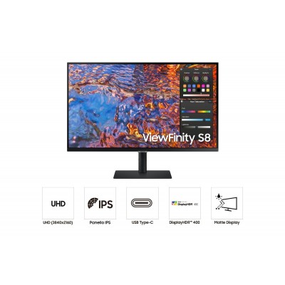 Monitor SAMSUNG S27B800PXU 27'' UltraHD 4K IPS USB-C HDMI LED Nero