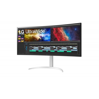 MONITOR LG 38BQ85C-W 38'' HDMI DisplayPort USB-C Free-Sync CURVO BIANCO NERO