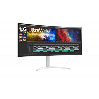 MONITOR LG 38BQ85C-W 38'' HDMI DisplayPort USB-C Free-Sync CURVO BIANCO NERO