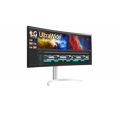 MONITOR LG 38BQ85C-W 38'' HDMI DisplayPort USB-C Free-Sync CURVO BIANCO NERO