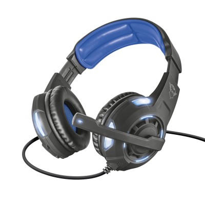 Headset Trust Gaming GXT 350 Radius 7.1 Surround Nero Blu