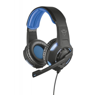 Headset Trust Gaming GXT 350 Radius 7.1 Surround Nero Blu