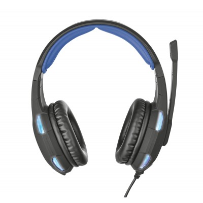 Headset Trust Gaming GXT 350 Radius 7.1 Surround Nero Blu