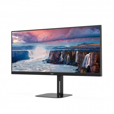 Monitor AOC U34V5C BK 34'' WQHD VA USB-C LED Nero