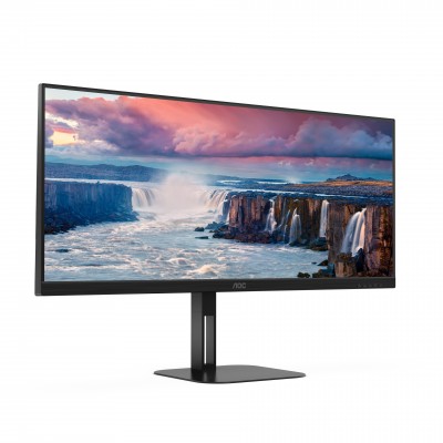 Monitor AOC U34V5C BK 34'' WQHD VA USB-C LED Nero