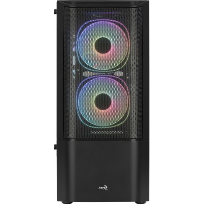 Case Aerocool Quantum Mesh-G-BK-v3 Midi-Tower RGB Ventro Temperato Nero