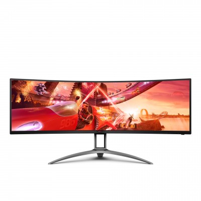 Monitor AOC AGON AG493QCX 49'' DFHD VA HDR NVIDIA G-Sync Nero Grigio