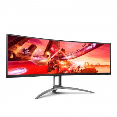 Monitor AOC AGON AG493QCX 49'' DFHD VA HDR NVIDIA G-Sync Nero Grigio