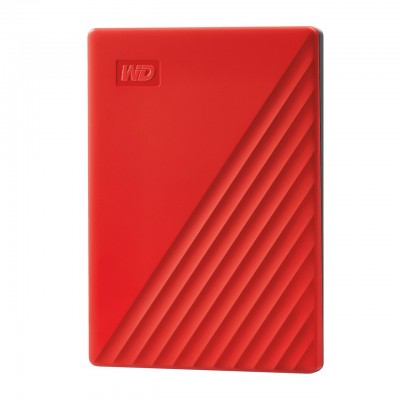 HDD Esterno Western Digital My Passport 4 TB Rosso HDD Esterno Western Digital My Passport 4 TB Rosso