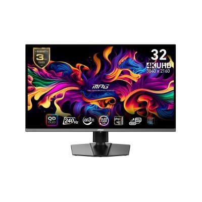 MONITOR MSI MPG 321URXDE 32'' QD-OLED UltraHD 4K Adaptive-Sync USB-C NERO