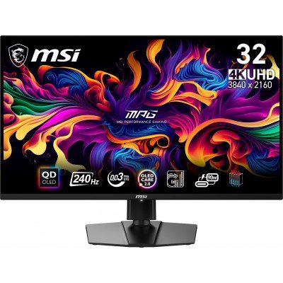 MONITOR MSI MPG 321URXDE 32'' QD-OLED UltraHD 4K Adaptive-Sync USB-C NERO