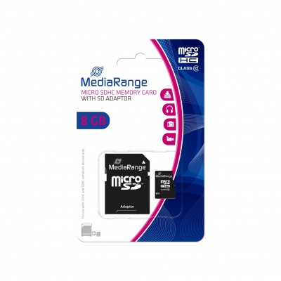 MICRO SDHC MEDIARANGE 8 GB 