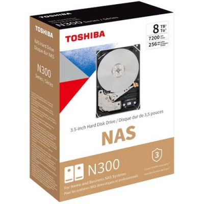 HDD Toshiba N300 NAS 3.5" 8 TB Serial ATA III