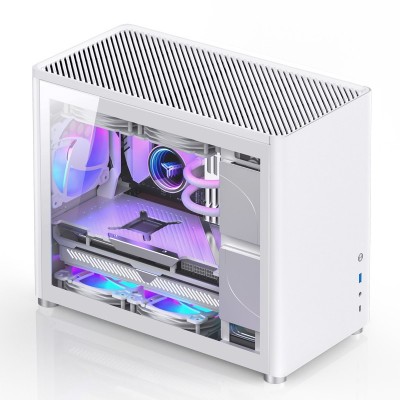 Case Jonsbo D30 Micro-ATX Vetro Temperato bianco