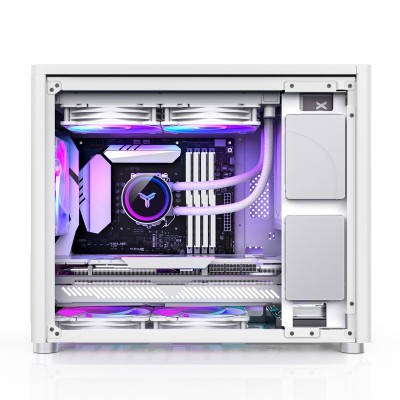 Case Jonsbo D30 Micro-ATX Vetro Temperato bianco