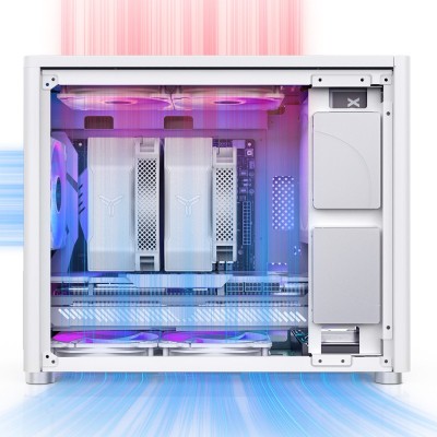 Case Jonsbo D30 Micro-ATX Vetro Temperato bianco