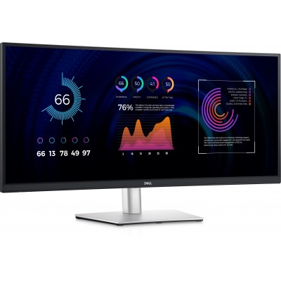 Monitor Dell P3424WE 34'' WQHD IPS USB-C Curvo LED Nero Argento