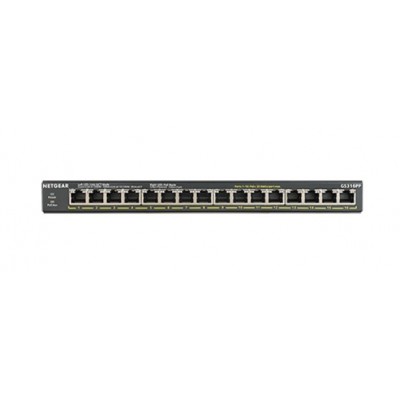 Switch NETGEAR GS316PP Non gestito Gigabit Ethernet 10 100 1000 Supporto Power over Ethernet (PoE) Nero