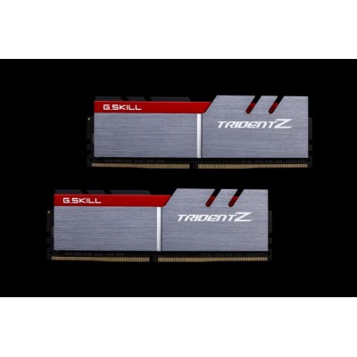 RAM G.Skill Trident Z DDR4 3200MHz 16GB (2x8) CL16 Kit Silver rosso