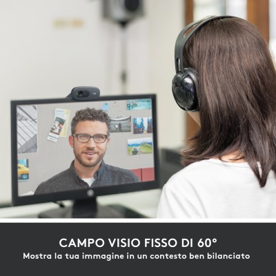 Webcam Logitech C505 Nero