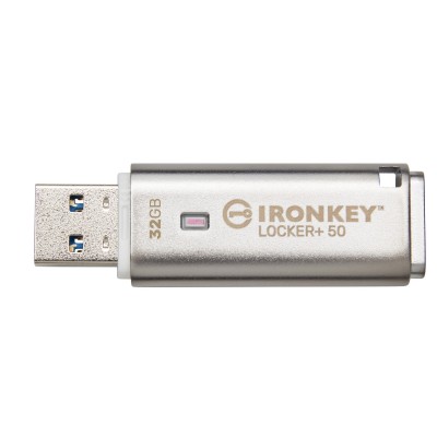 Pendrive Kingston IronKey Locker+ 50 32 GB argento