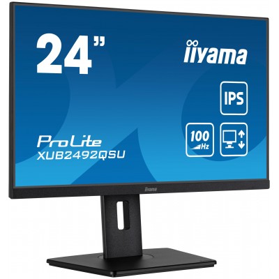 Monitor Iiyama ProLite XUB2492QSU-B1 24'' WQHD Led Nero