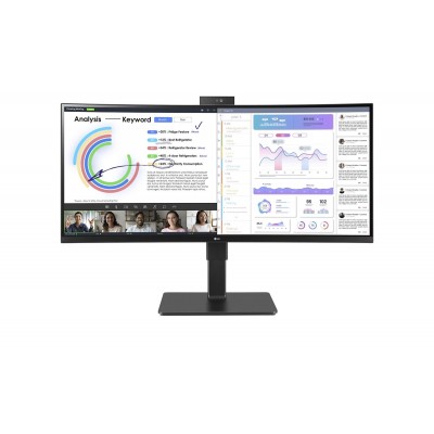 Monitor LG 34BQ77QC-B 34'' WQHD IPS HDMI DisplayPort USB-C LED Nero